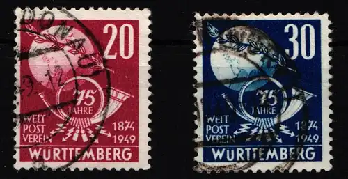 Fr. Zone Württemberg 51-52 gestempelt #HC603