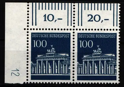 BRD Bund 510 DZ postfrisch mit Druckerzeichen #HB603