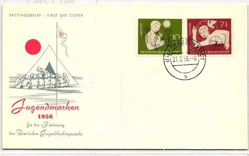 Bund 232-233 als Ersttagsbrief #BD261