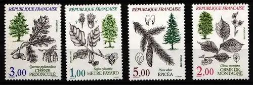 Frankreich 2514-2517 postfrisch Bäume #HD641