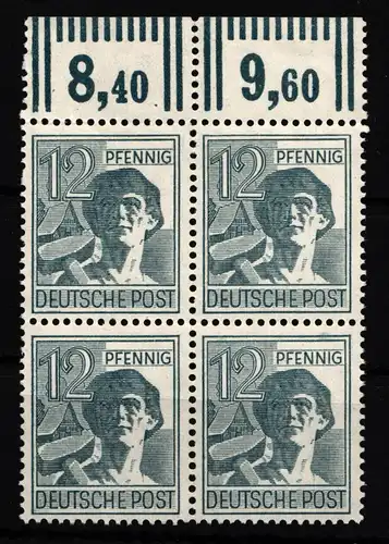 Alliierte Besetzung 947W OR postfrisch 4er Block #HH731