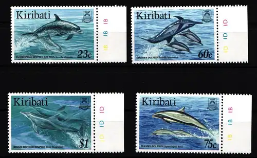 Kiribati 728-731 postfrisch Tiere Wale und Delphine #HD803