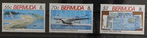 Bermuda 603-605 postfrisch Luftfahrt #GY153