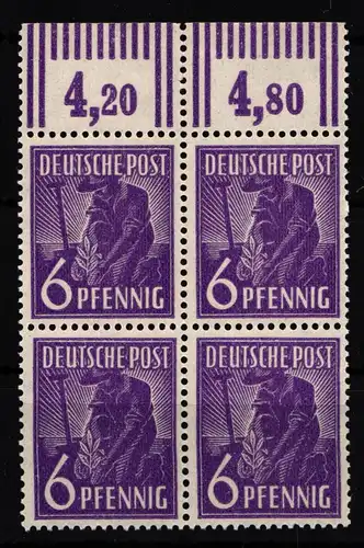 Alliierte Besetzung 944W OR postfrisch 4er Block #HH665