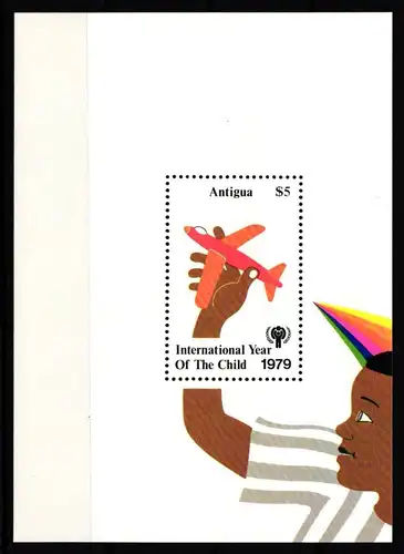 Antigua Block 42 mit 542 postfrisch Jahr des KIndes #HD524