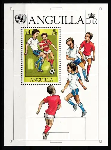 Anguilla Block 39 mit 450 postfrisch Jahr des KIndes #HD523