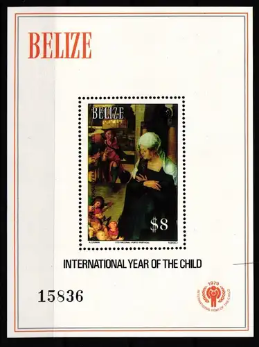 Belize Block 24 mit 528 postfrisch Jahr des KIndes #HD532