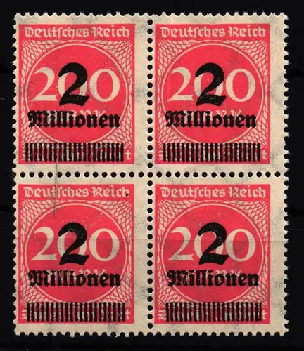 Deutsches Reich 309APc postfrisch 4er Block, tiefst geprüft Infla Berlin #HI697