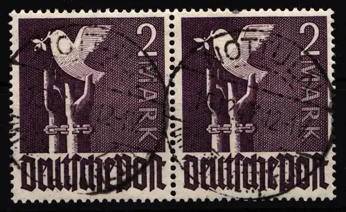 Alliierte Besetzung 960P OR ngz gestempelt Vollstempel, Paar #HH444