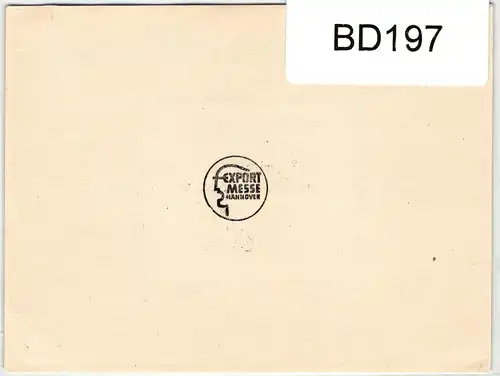 Alliierte Besetzung V Zd 1 auf Postkarte Exportmessse Hannover #BD197