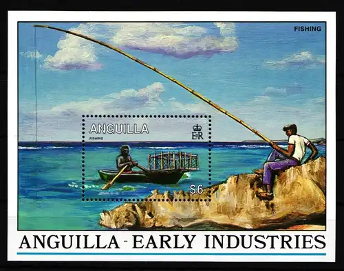 Anguilla Block 95 mit 901 postfrisch Tiere Fische #HD824
