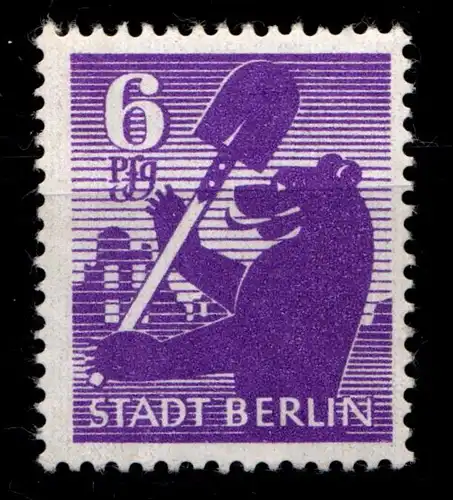 SBZ 2 A uy postfrisch Typenprüfung #HI113