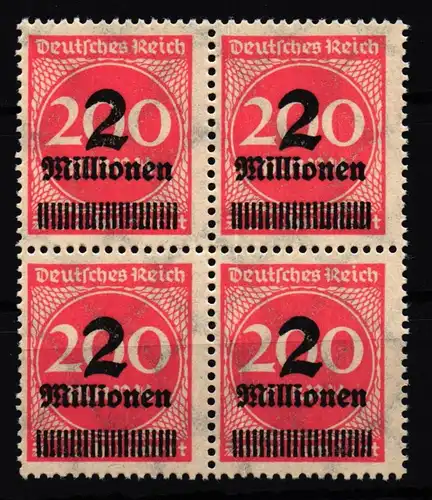 Deutsches Reich 309APc postfrisch 4er Block, tiefst geprüft Infla Berlin #HI695