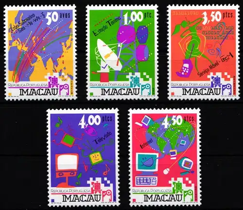 Macau 1021-1025 postfrisch #HO043