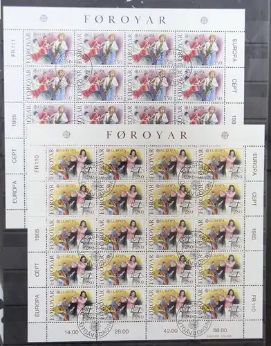 Färöer 116 und 117 gestempelt Kleinbogensatz / CEPT #GY043