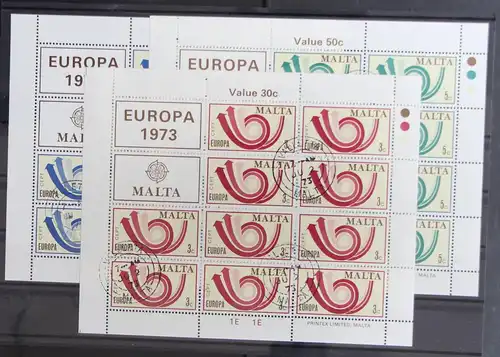 Malta 472-474 postfrisch Kleinbogensatz / CEPT #GY080