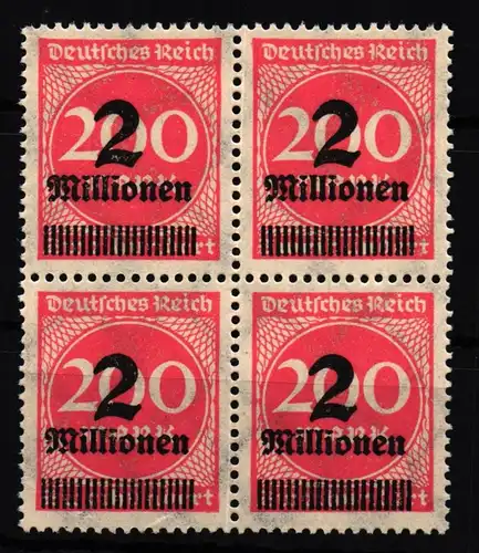 Deutsches Reich 309APc postfrisch 4er Block, tiefst geprüft Infla Berlin #HI693