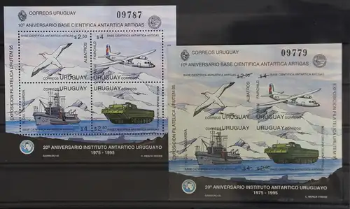 Uruguay Block 69 A+B postfrisch Luftfahrt #GY110