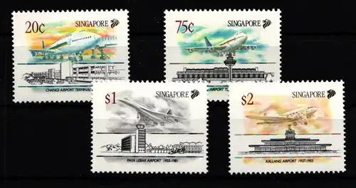 Singapur 629-632 postfrisch Flugzeuge #GY171