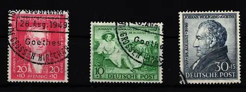 Bizone 108-110 gestempelt tadellos #HJ218