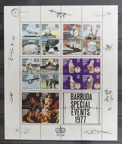 Barbuda Block 29 postfrisch Luftfahrt #GY090