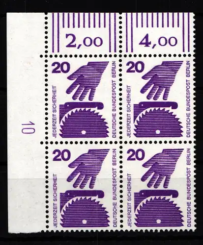 Berlin 404 DZ postfrisch Druckerzeichen #HB697