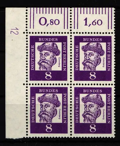 Berlin 201 DZ postfrisch Druckerzeichen #HB681