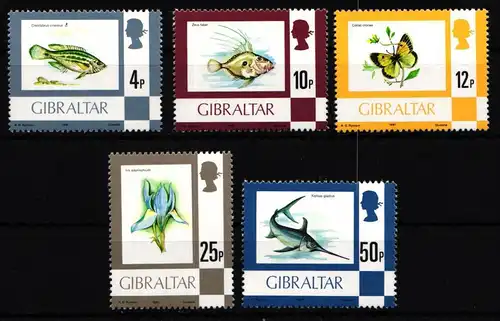 Gibraltar 353III-361III postfrisch Nur Typ II mit Jahreszahl 1981 #HG192