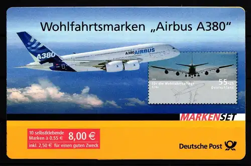 BRD MH 74 postfrisch Markenheftchen Frankatur Nominale #HN719