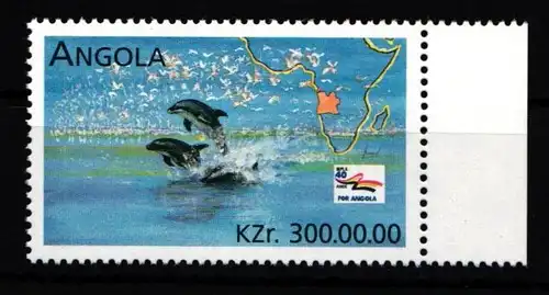 Angola 1107 postfrisch Tiere Delphine #HD880