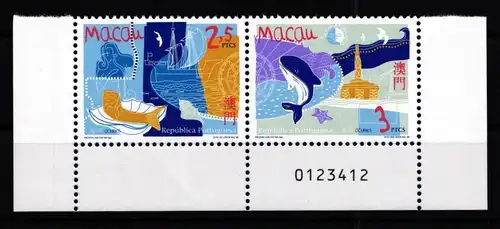 Macau 969-970 postfrisch Paar Tiere Wale #HD907