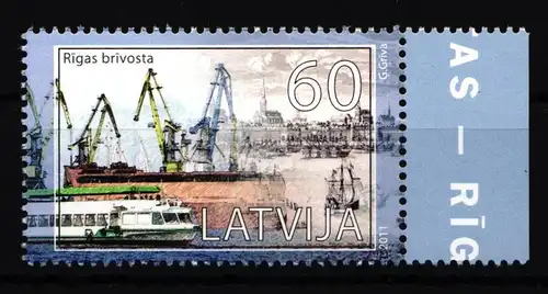 Lettland 815 postfrisch Schifffahrt #HD730