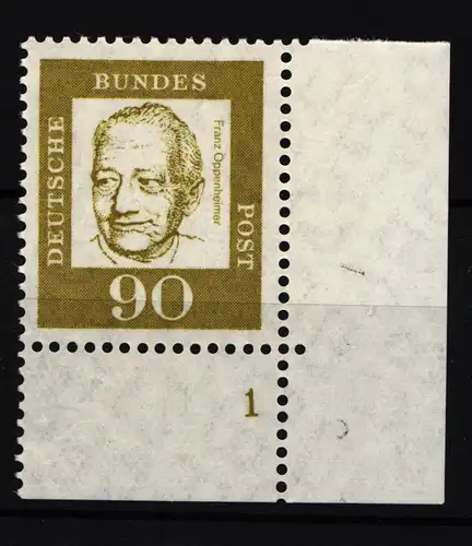 BRD Bund 360y postfrisch als Eckrand mit Formnummer 1 #HB739