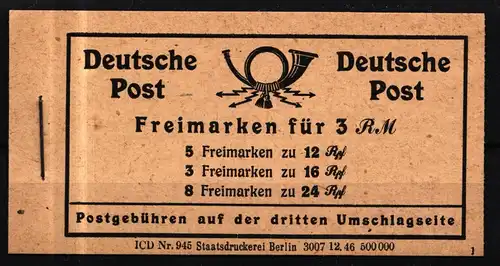 Alliierte Besetzung MH 50 postfrisch #HB793