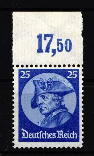 Deutsches Reich 481 OR postfrisch mit Oberrand geprüft Schlegel BPP #HN916