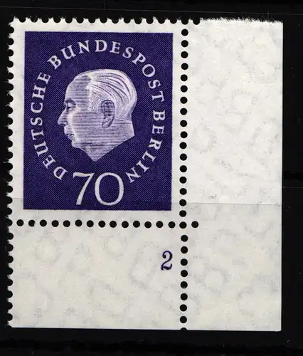 BRD Bund 186w postfrisch als Eckrand mit Formnummer 2 #HB743