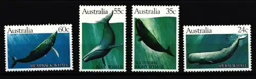 Australien 777-780 postfrisch Tiere Wale #HD763