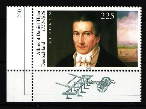 BRD 2255 Typ II postfrisch vom Eckrand #HJ704