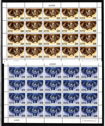 Weißrussland Kleinbögen 543-544 postfrisch CEPT 2004 #GW561
