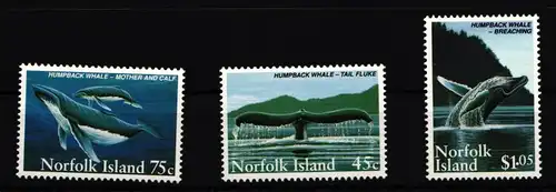 Norfolk Inseln 581-583 postfrisch Tiere Wale #HD771