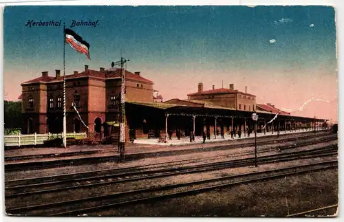 AK Herbesthal Bahnhof 1919 #PM185