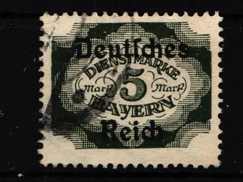 Deutsches Reich Dienstmarken 51 gestempelt geprüft Infla BPP #HJ735