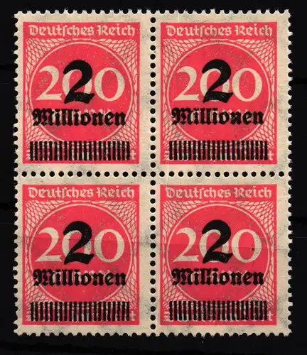 Deutsches Reich 309APc postfrisch 4er Block, tiefst geprüft Infla Berlin #HI696