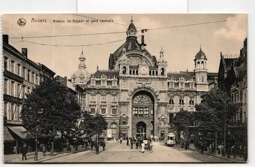 AK Antwerpen Avenue De Keyser et Gare centrale Kat #PM251