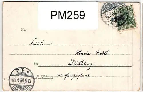 AK Düsseldorf Zentralbahnhof 1908 #PM259