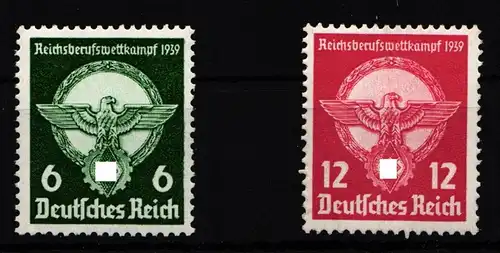 Deutsches Reich 689-690 postfrisch Reichsberufswettkampf #HI778
