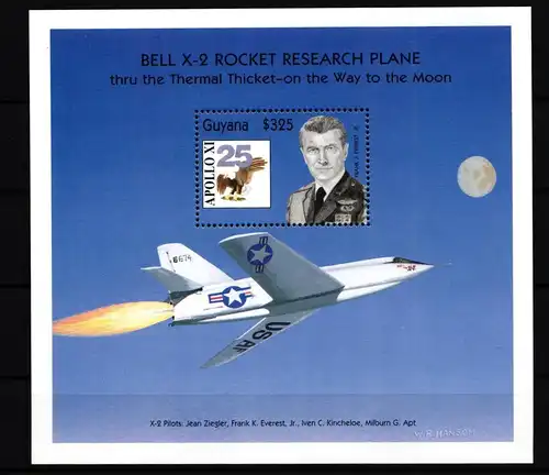 Guyana Block 422 postfrisch Luftfahrt #GY644
