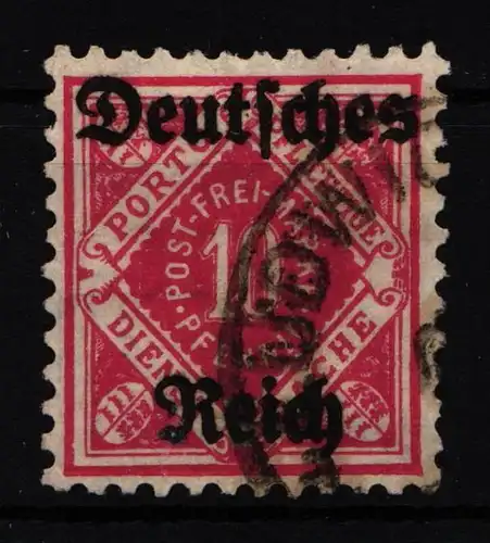 Deutsches Reich Dienstmarken 53 gestempelt geprüft Infla BPP #HJ746