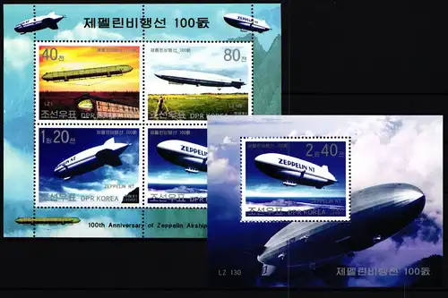 Korea Block 515 und 516 postfrisch Zeppelin #GY693