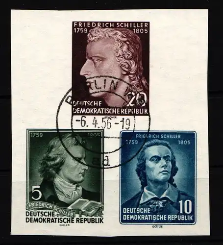 DDR 264-266 B gestempelt Blockeinzelmarken #HJ328